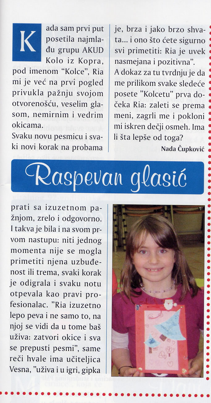 ria i raspevan glasic